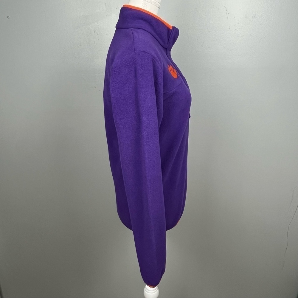 Columbia PFG Clemson Tigers fleece 1/2 snap pullover, size XS. - Picture 3 of 13